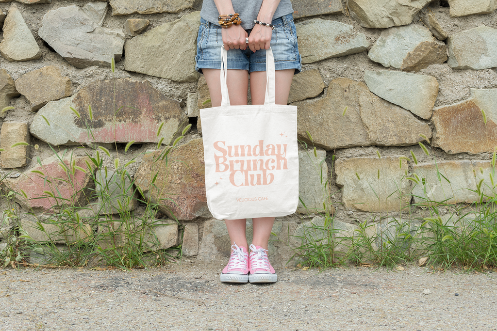 Sunday brunch tote bag